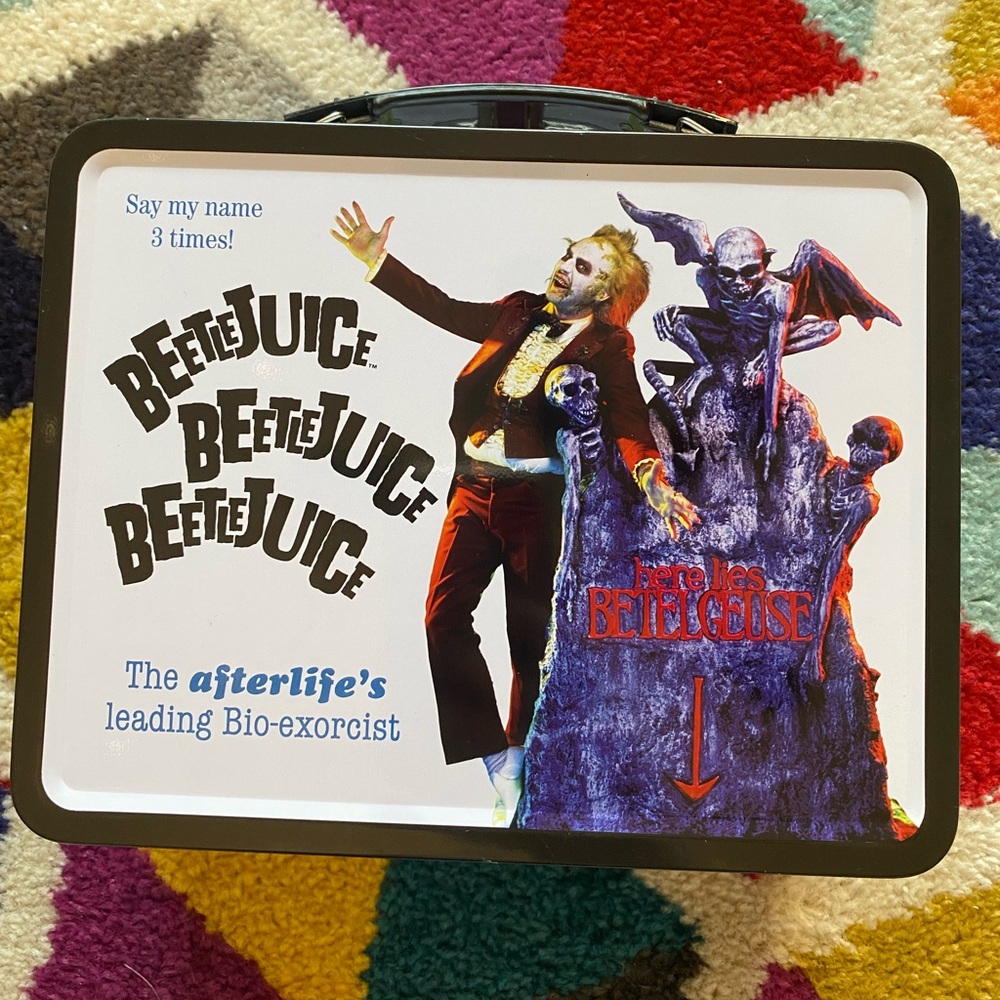 BeetleJuice Metal Tin Lunchbox Vintage style